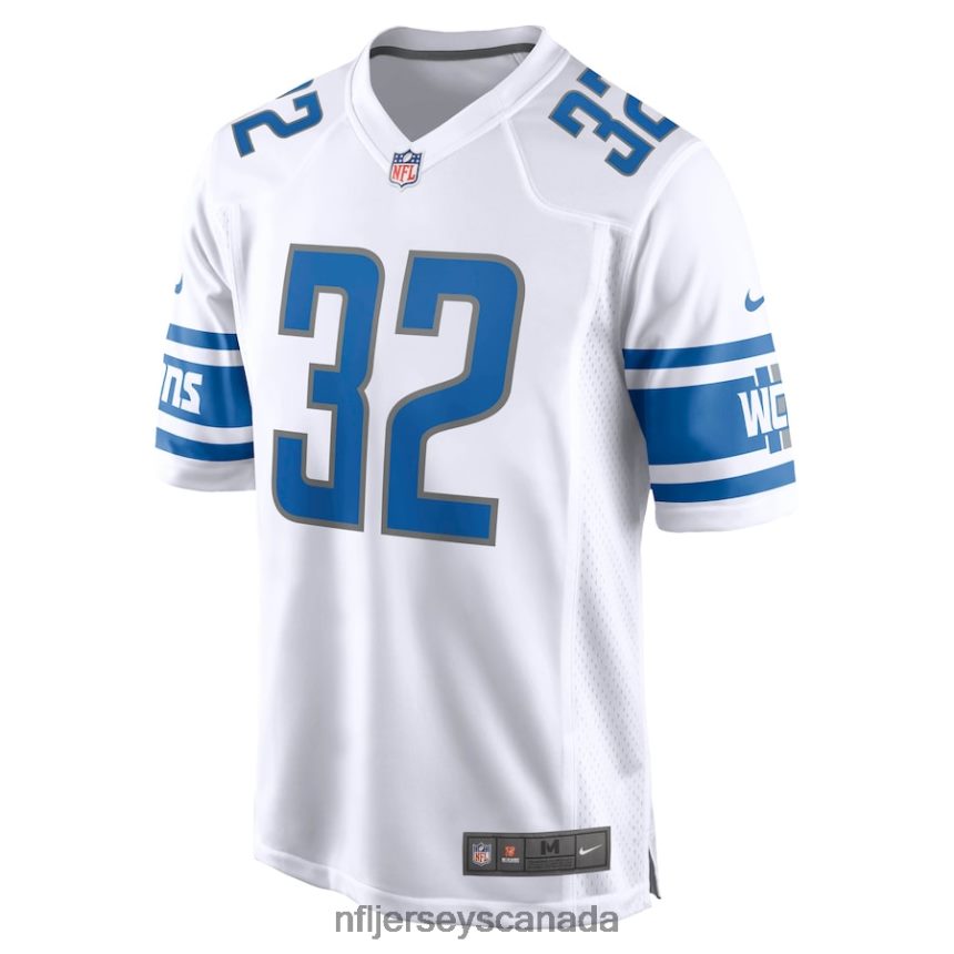 Men Detroit Lions D\Andre Swift Nike White Game Jersey Clothing NFL TBXFR61001