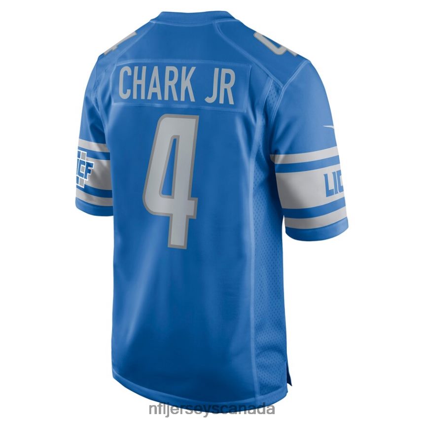 Men Detroit Lions DJ Chark Nike Blue Game Jersey Clothing NFL TBXFR63647