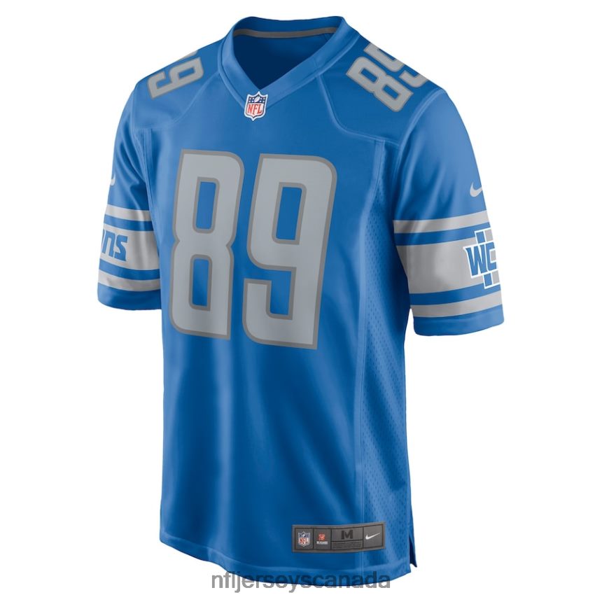 Men Detroit Lions Dan Campbell Nike Blue Retired Player Game Jersey Clothing NFL TBXFR6238