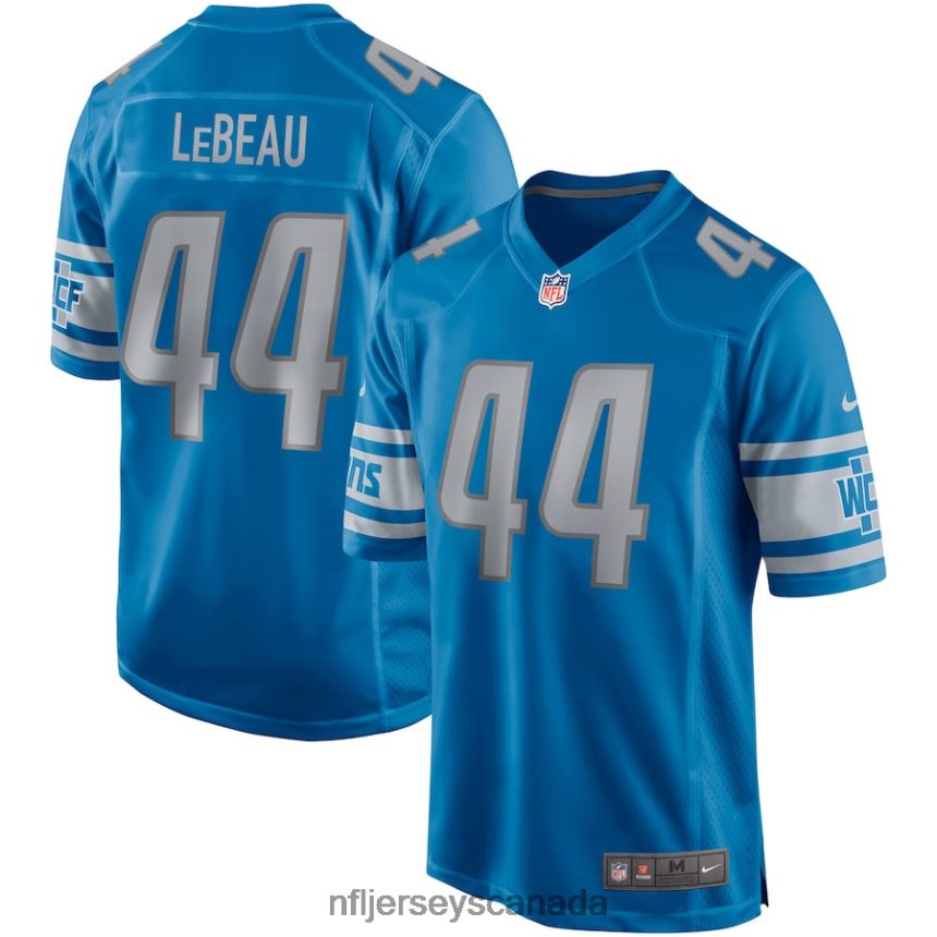 Men Detroit Lions Dick LeBeau Nike Blue Game Retired Player Jersey Clothing NFL TBXFR66703