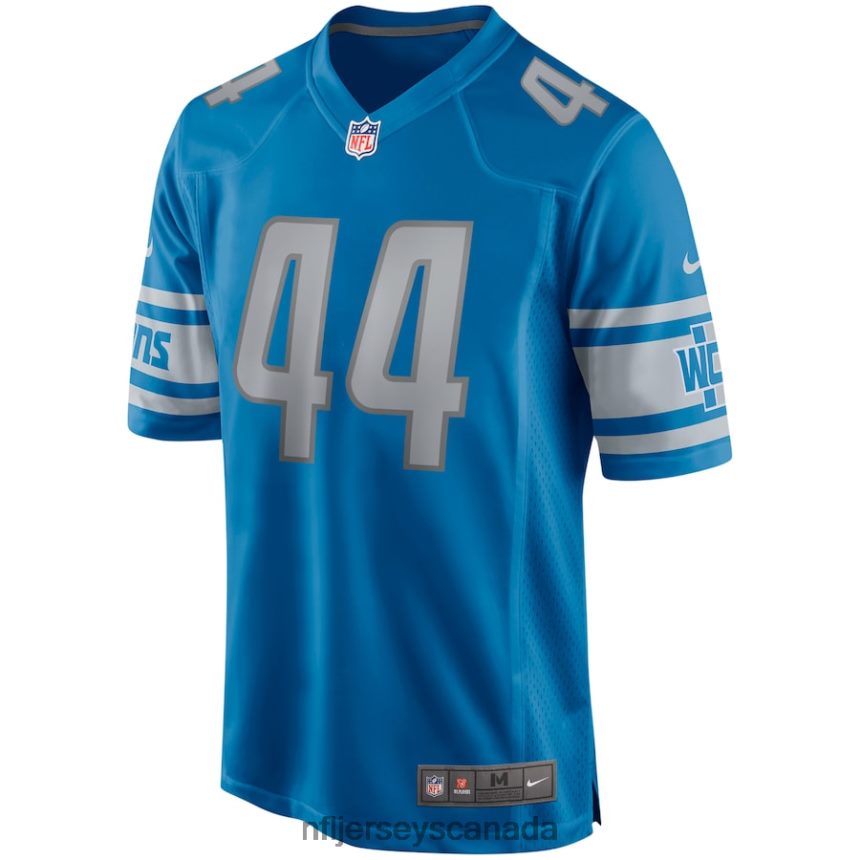 Men Detroit Lions Dick LeBeau Nike Blue Game Retired Player Jersey Clothing NFL TBXFR66703