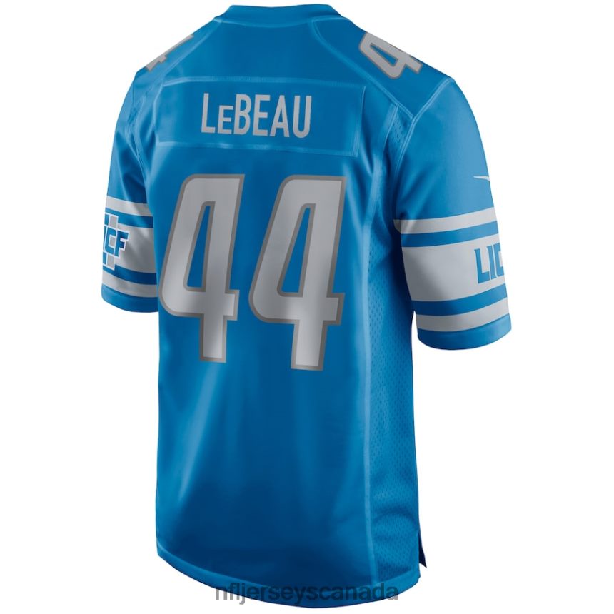 Men Detroit Lions Dick LeBeau Nike Blue Game Retired Player Jersey Clothing NFL TBXFR66703