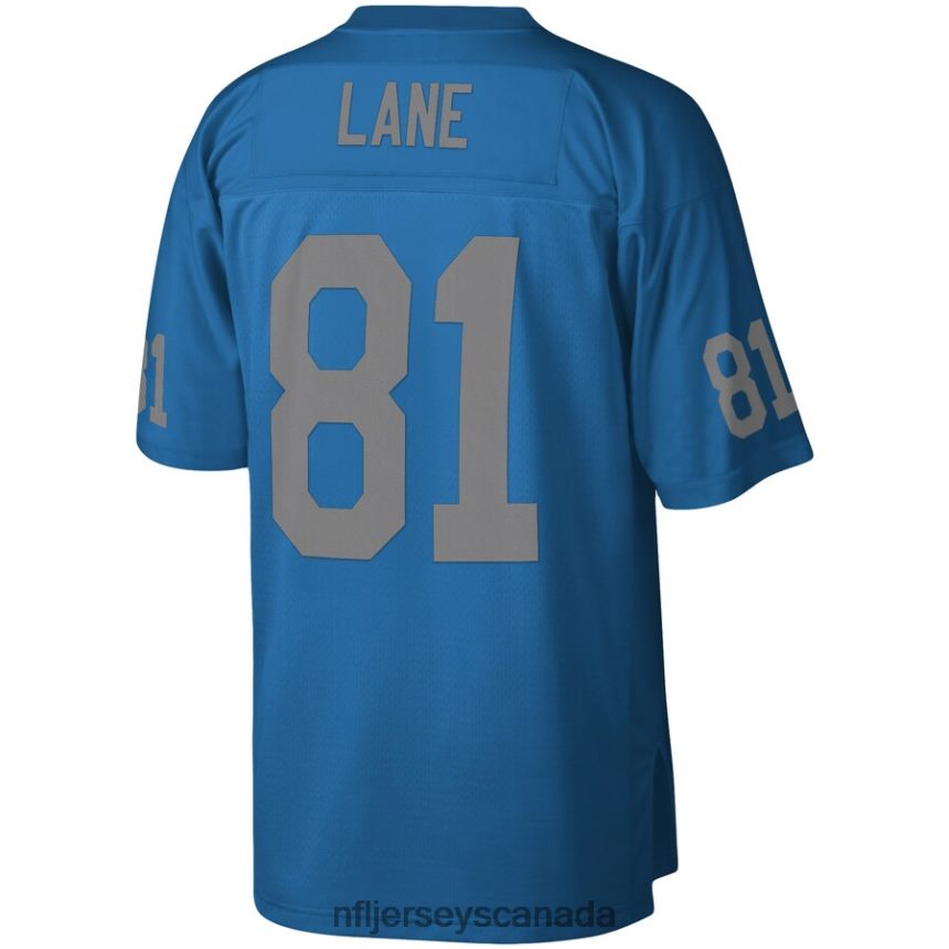 Men Detroit Lions Dick \Night Train\ Lane Mitchell  Ness Blue Legacy Replica Jersey Clothing NFL TBXFR63000