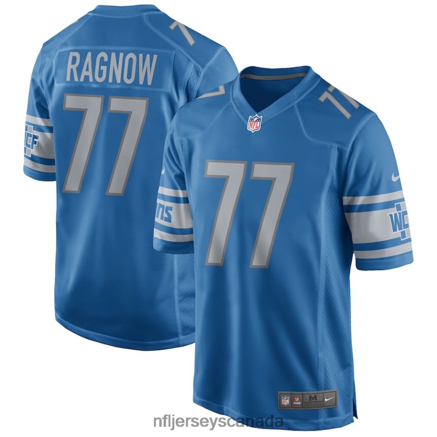 Men Detroit Lions Frank Ragnow Nike Blue Game Jersey Clothing NFL TBXFR62429