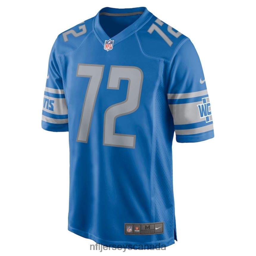 Men Detroit Lions Halapoulivaati Vaitai Nike Blue Game Jersey Clothing NFL TBXFR65749