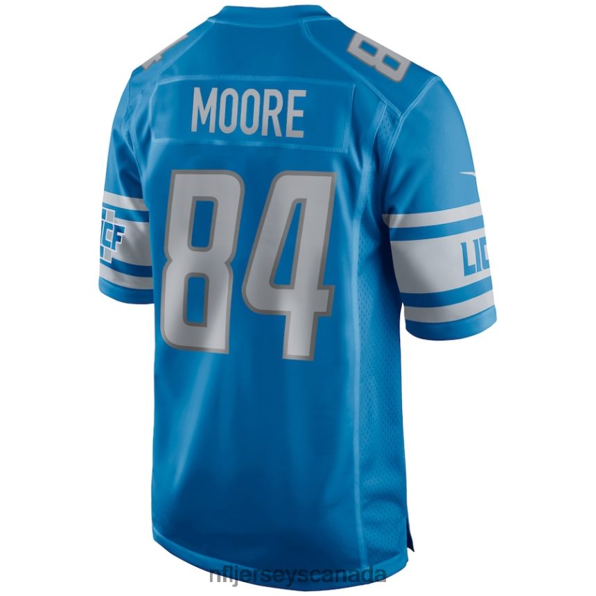 Men Detroit Lions Herman Moore Nike Blue Game Retired Player Jersey Clothing NFL TBXFR66996