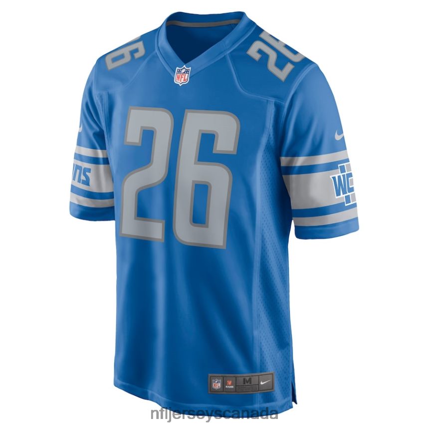 Men Detroit Lions Ifeatu Melifonwu Nike Blue Game Jersey Clothing NFL TBXFR64375