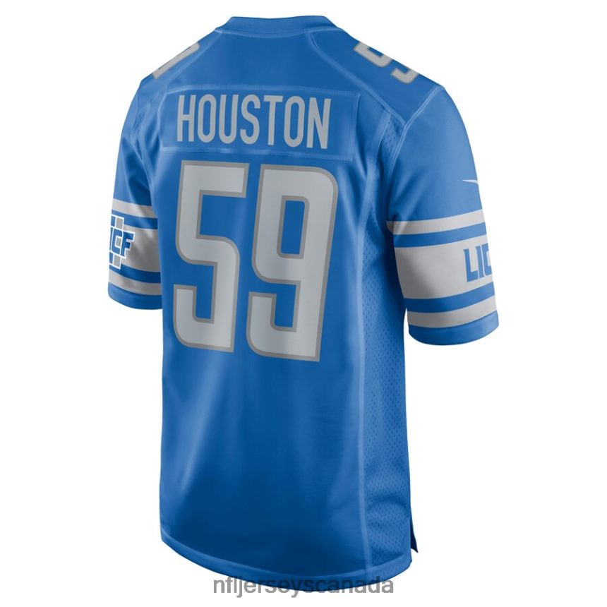 Men Detroit Lions James Houston Nike Blue Player Game Jersey Clothing NFL TBXFR61437