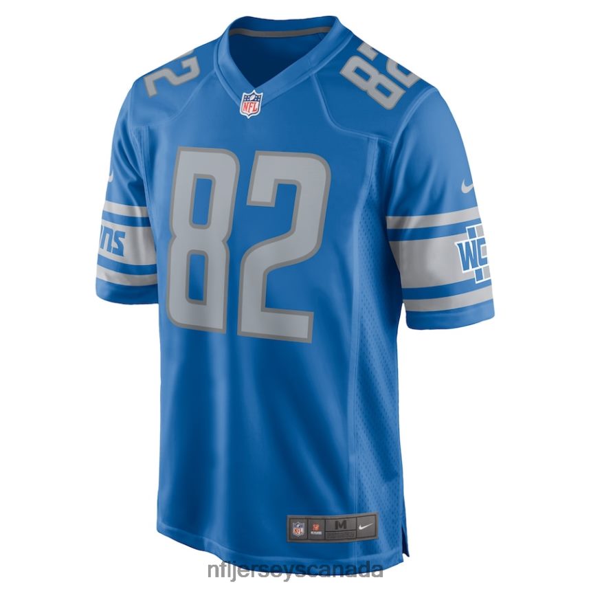 Men Detroit Lions James Mitchell Nike Blue Player Game Jersey Clothing NFL TBXFR62298