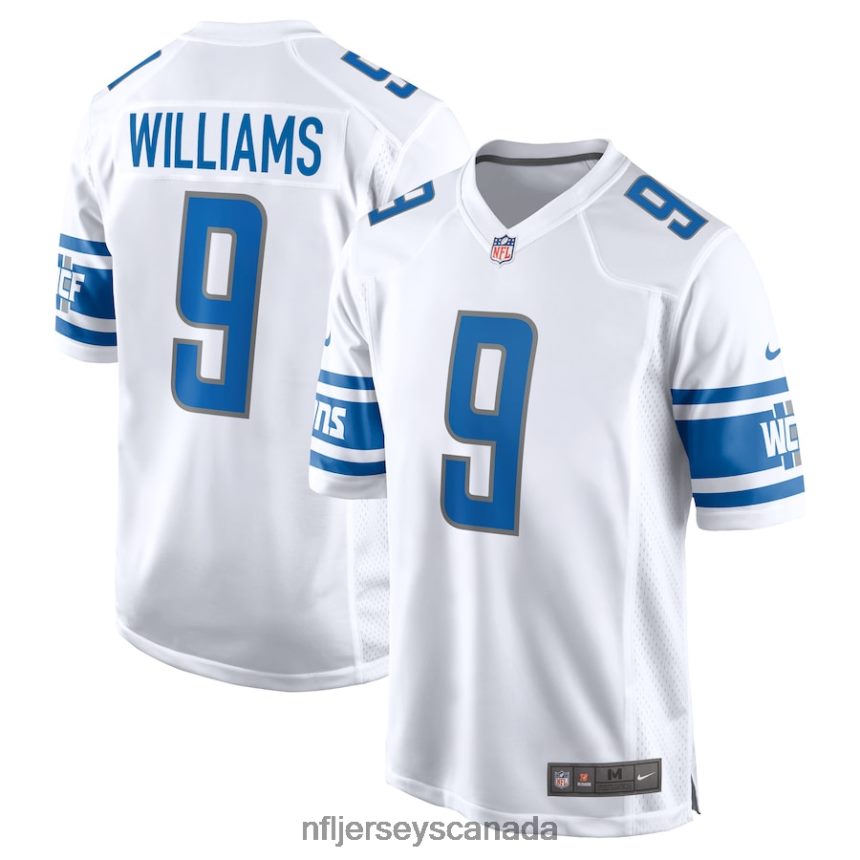 Men Detroit Lions Jameson Williams Nike White Player Game Jersey Clothing NFL TBXFR6317