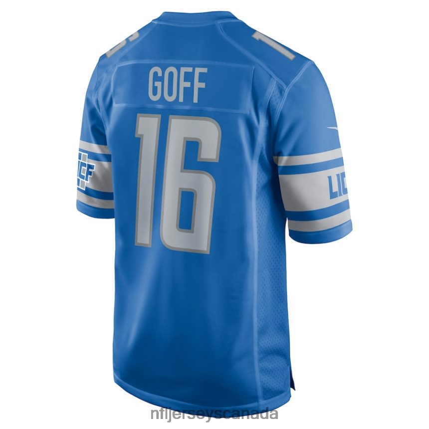 Men Detroit Lions Jared Goff Nike Blue Player Game Jersey Clothing NFL TBXFR6278