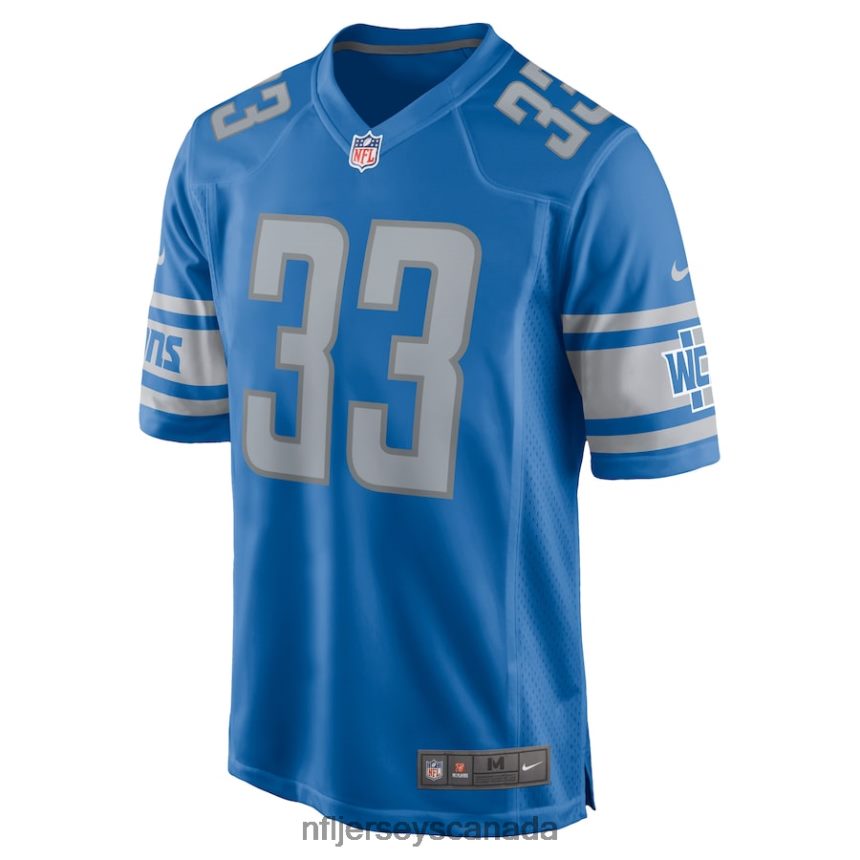 Men Detroit Lions Jarren Williams Nike Blue Home Game Player Jersey Clothing NFL TBXFR63667