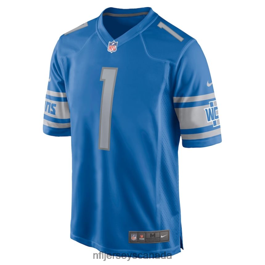 Men Detroit Lions Jeff Okudah Nike Blue Game Jersey Clothing NFL TBXFR61989