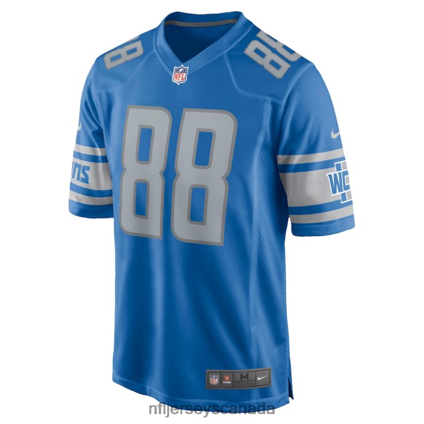 Men Detroit Lions Jim Cain Nike Blue Retired Player Jersey Clothing NFL TBXFR66501