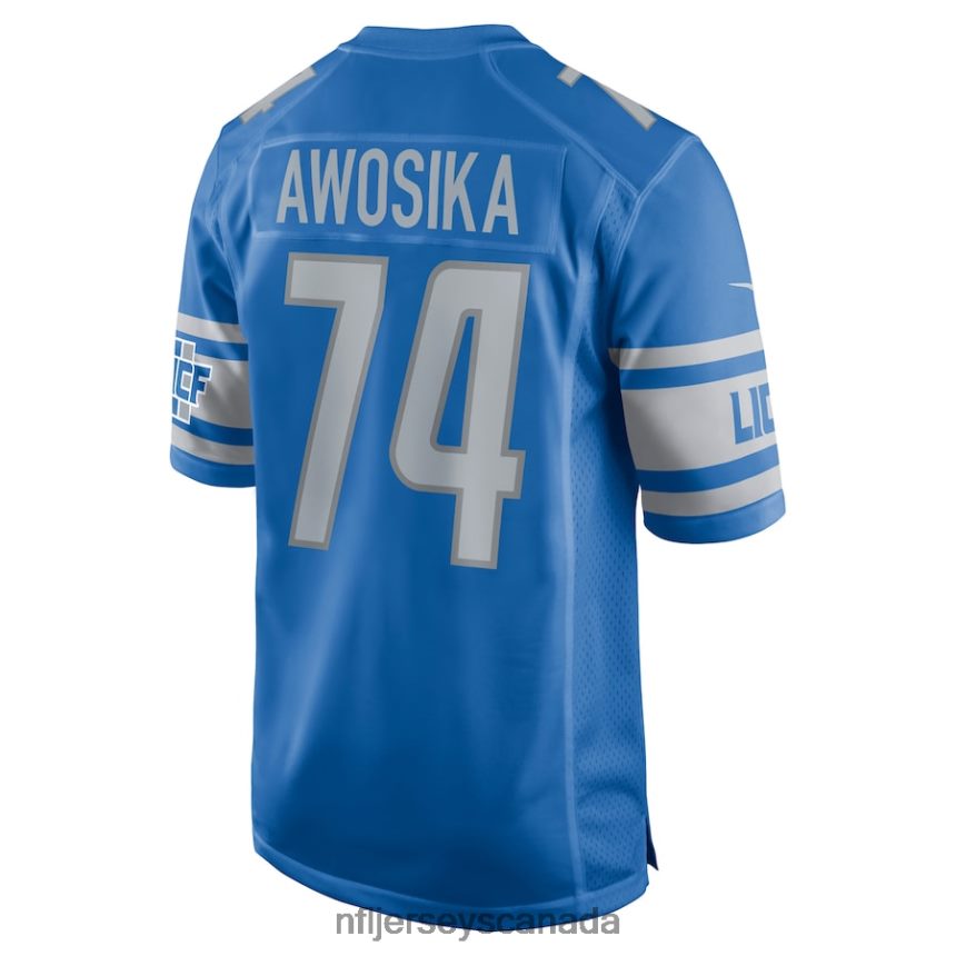 Men Detroit Lions Kayode Awosika Nike Blue Home Game Player Jersey Clothing NFL TBXFR64440