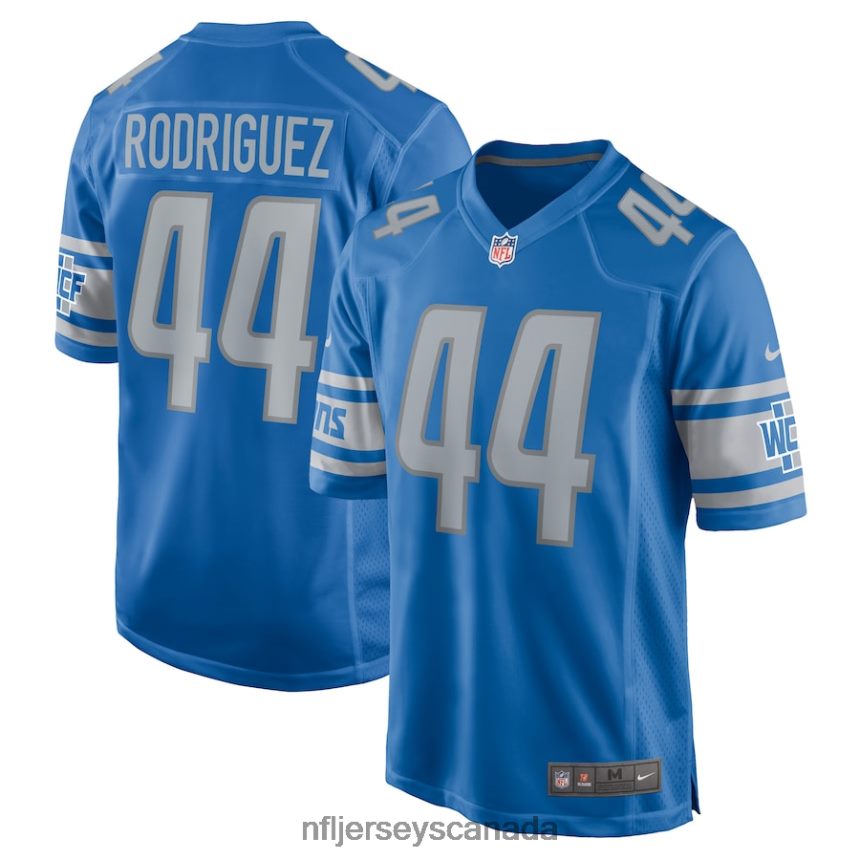 Men Detroit Lions Malcolm Rodriguez Nike Blue Player Game Jersey Clothing NFL TBXFR6282