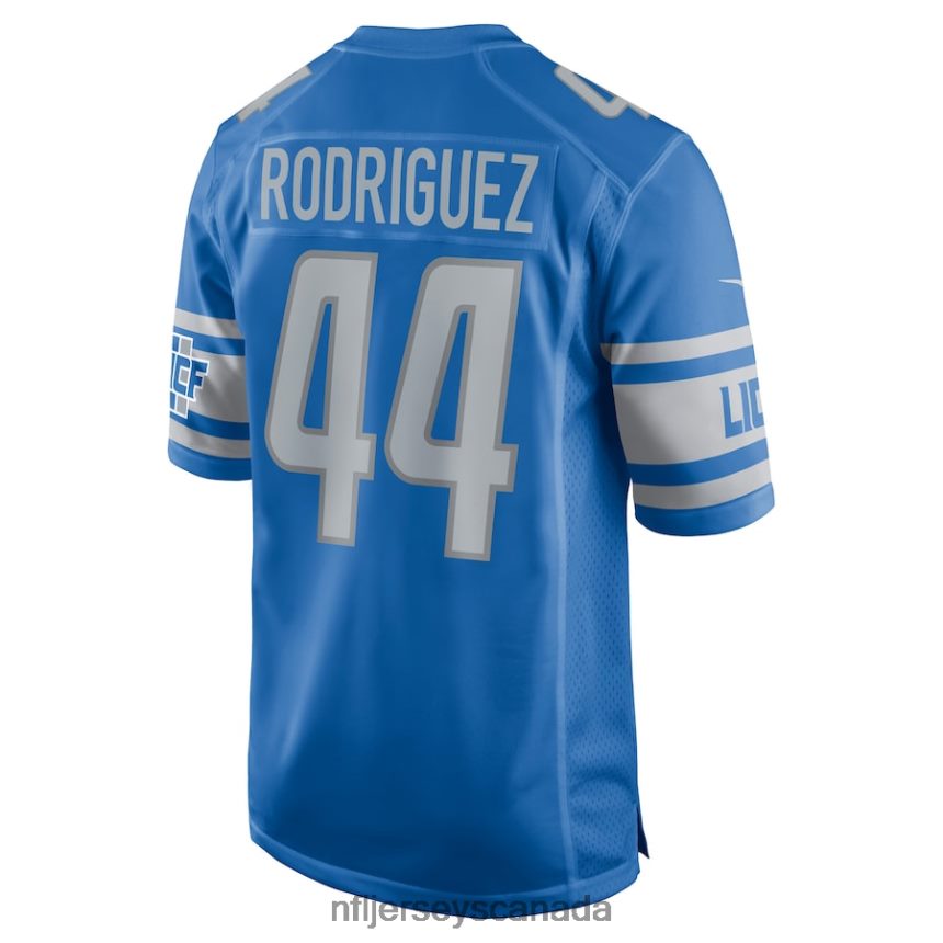 Men Detroit Lions Malcolm Rodriguez Nike Blue Player Game Jersey Clothing NFL TBXFR6282