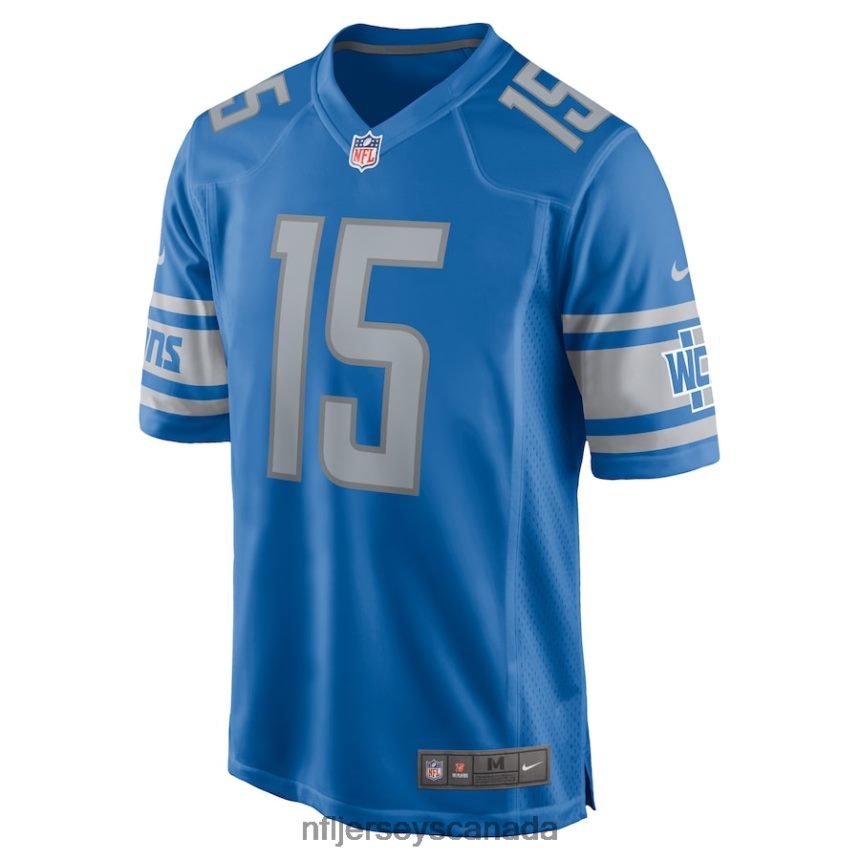Men Detroit Lions Maurice Alexander Nike Blue Player Game Jersey Clothing NFL TBXFR65960