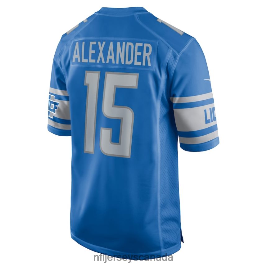 Men Detroit Lions Maurice Alexander Nike Blue Player Game Jersey Clothing NFL TBXFR65960