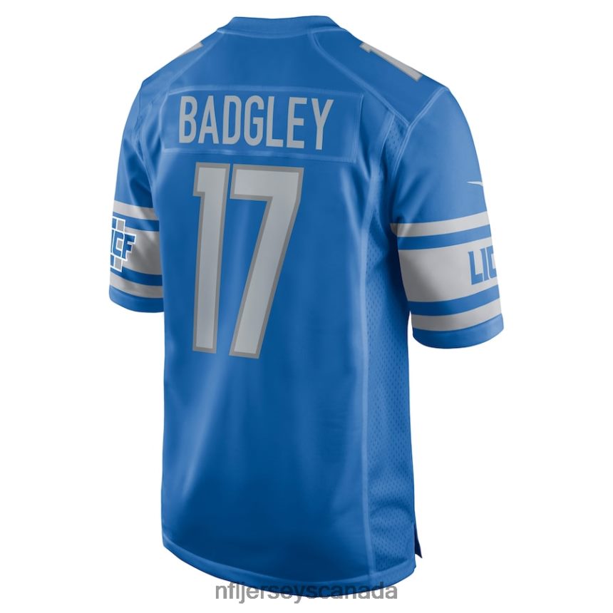 Men Detroit Lions Michael Badgley Nike Blue Home Game Player Jersey Clothing NFL TBXFR64918