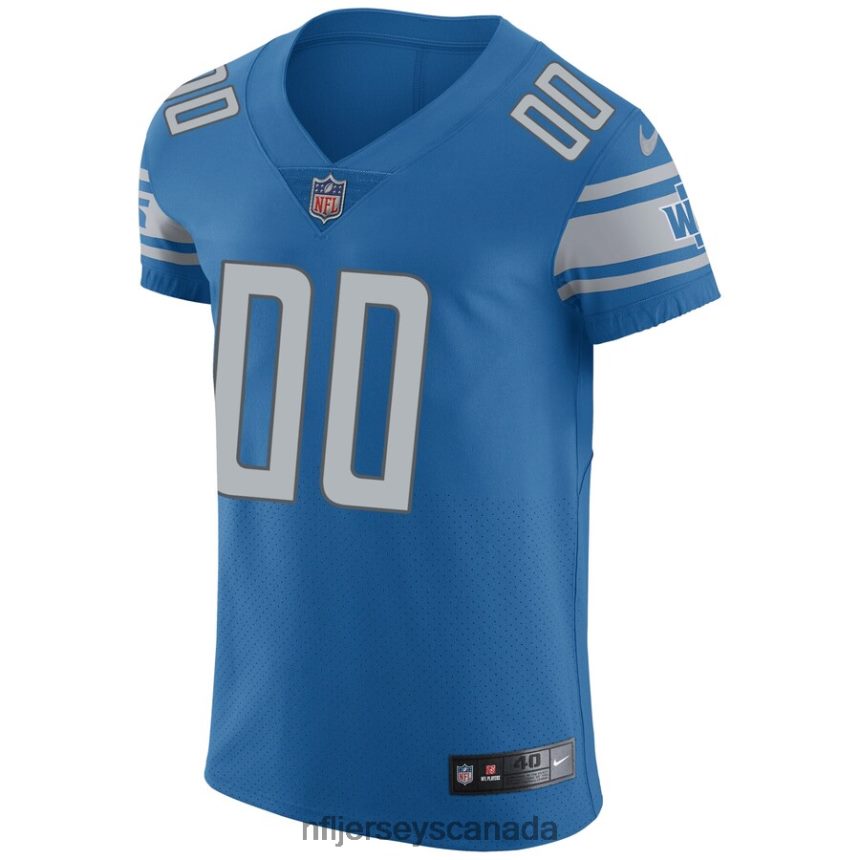 Men Detroit Lions Nike Blue Vapor Untouchable Custom Elite Jersey Clothing NFL TBXFR64821