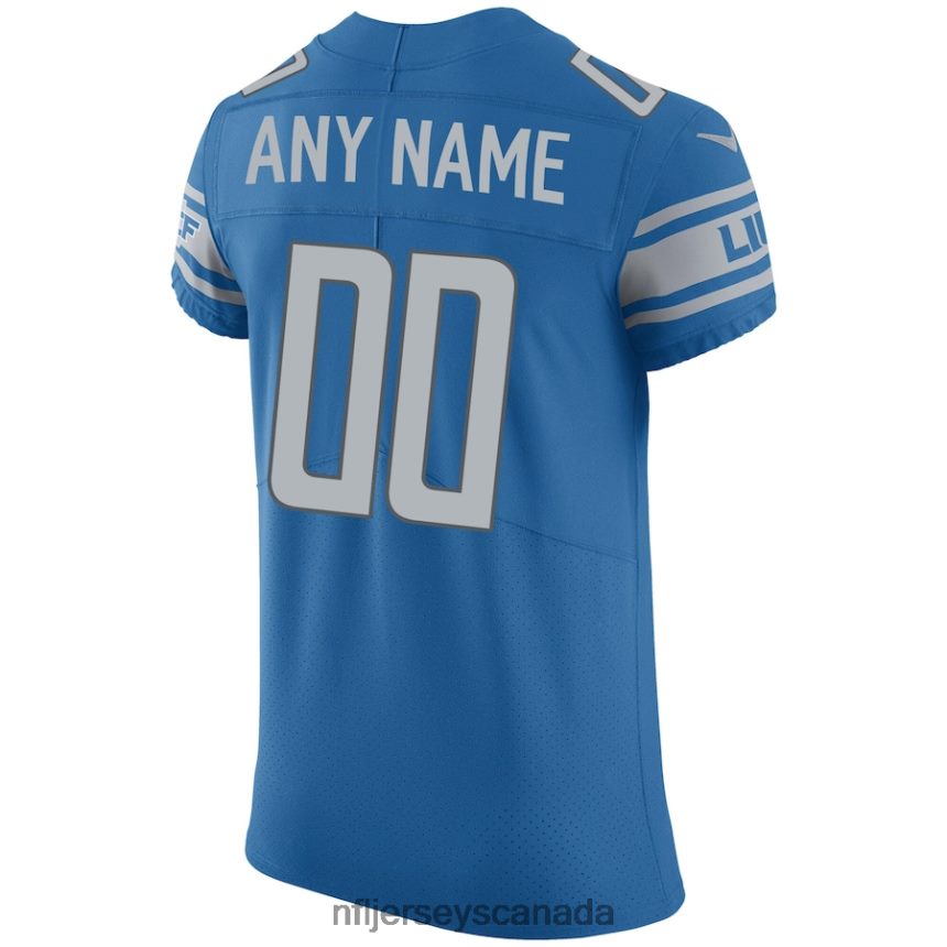 Men Detroit Lions Nike Blue Vapor Untouchable Custom Elite Jersey Clothing NFL TBXFR64821