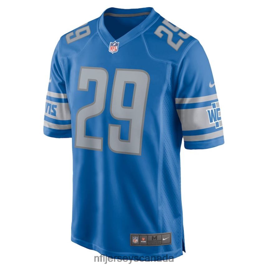 Men Detroit Lions Saivion Smith Nike Blue Home Game Player Jersey Clothing NFL TBXFR66975