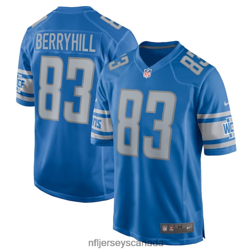Men Detroit Lions Stanley Berryhill III Nike Blue Home Game Player Jersey Clothing NFL TBXFR65953