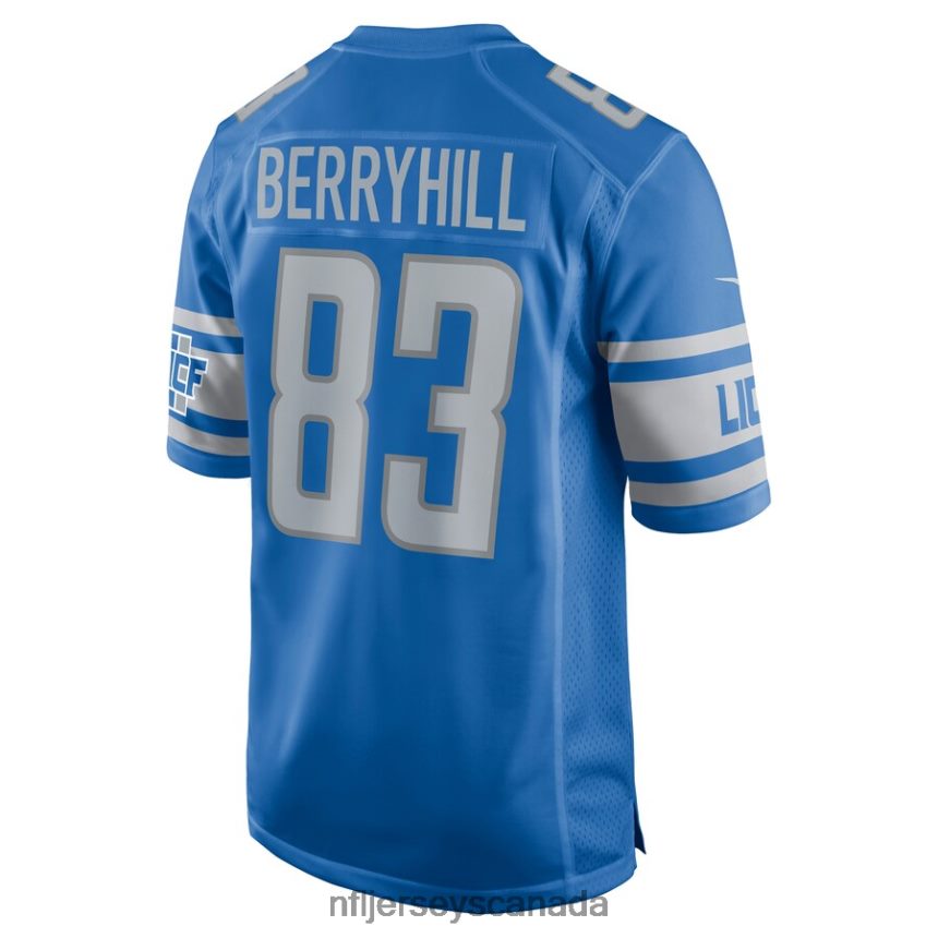 Men Detroit Lions Stanley Berryhill III Nike Blue Home Game Player Jersey Clothing NFL TBXFR65953