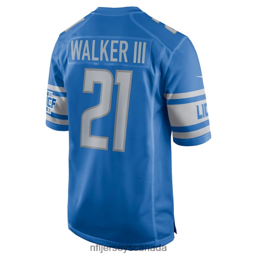 Men Detroit Lions Tracy Walker III Nike Blue Game Jersey Clothing NFL TBXFR63398