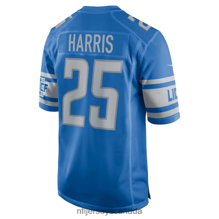 Men Detroit Lions Will Harris Nike Blue Game Jersey Clothing NFL TBXFR64395