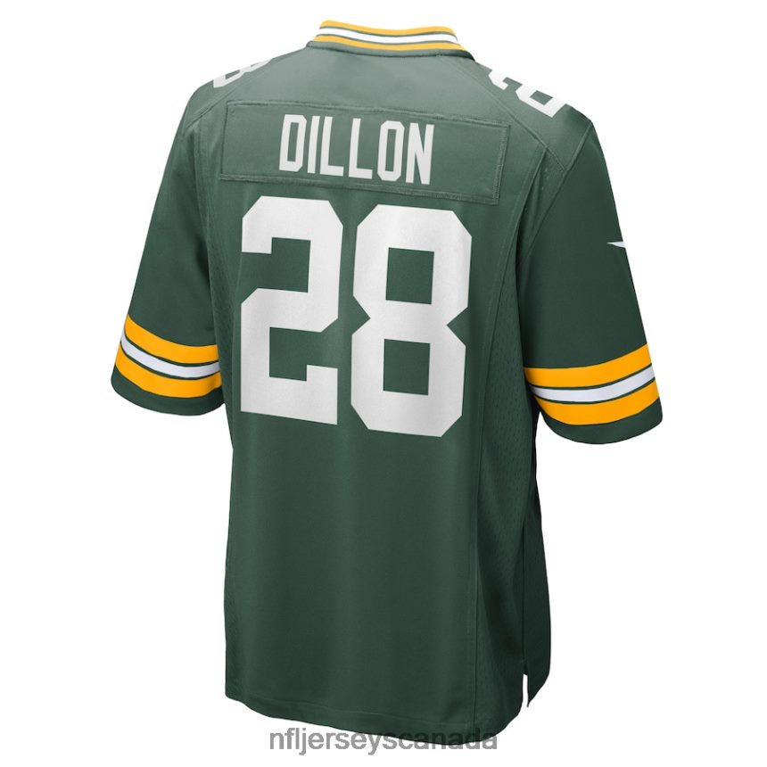 Men Green Bay Packers AJ Dillon Nike Green Game Jersey Clothing NFL TBXFR63397