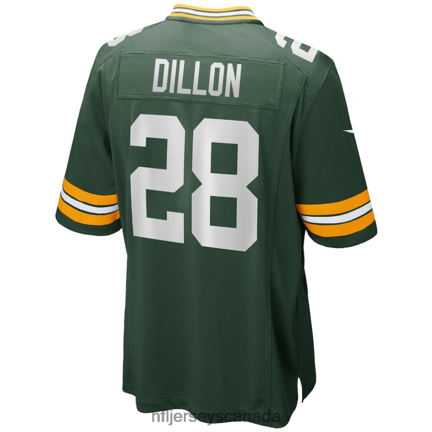 Men Green Bay Packers AJ Dillon Nike Green Game Player Jersey Clothing NFL TBXFR6982