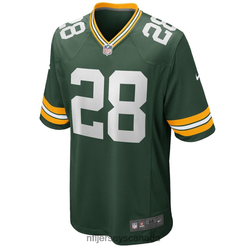 Men Green Bay Packers AJ Dillon Nike Green Team Game Jersey Clothing NFL TBXFR63890