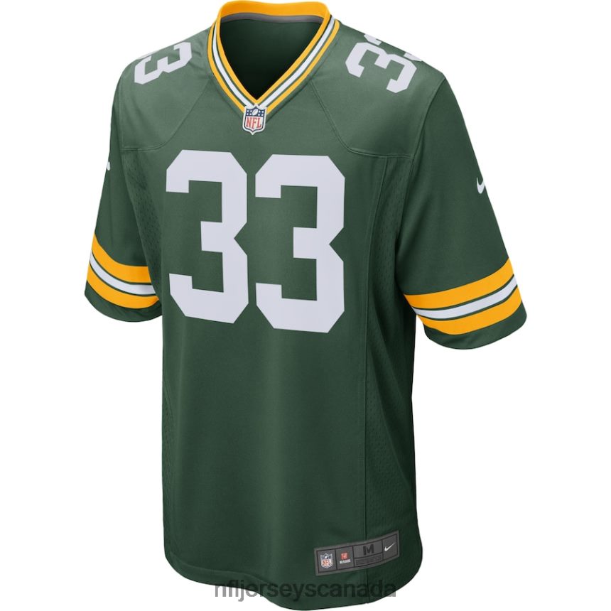Men Green Bay Packers Aaron Jones Nike Green Game Jersey Clothing NFL TBXFR6362