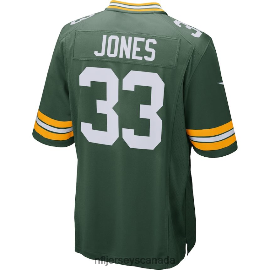 Men Green Bay Packers Aaron Jones Nike Green Game Jersey Clothing NFL TBXFR6362