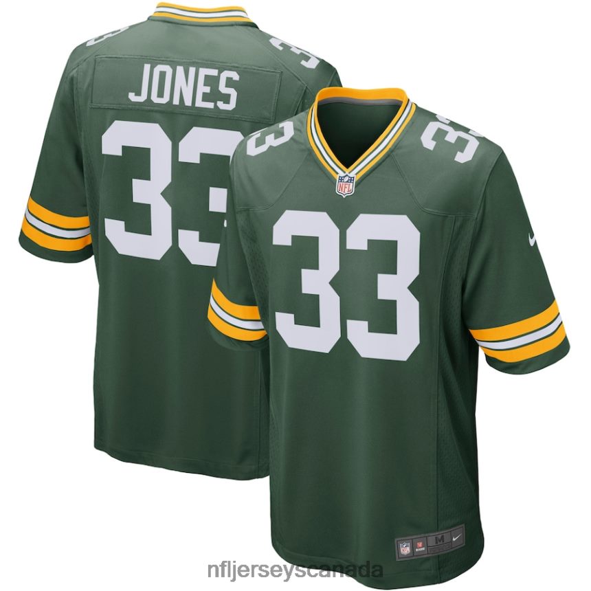 Men Green Bay Packers Aaron Jones Nike Green Player Game Jersey Clothing NFL TBXFR63037