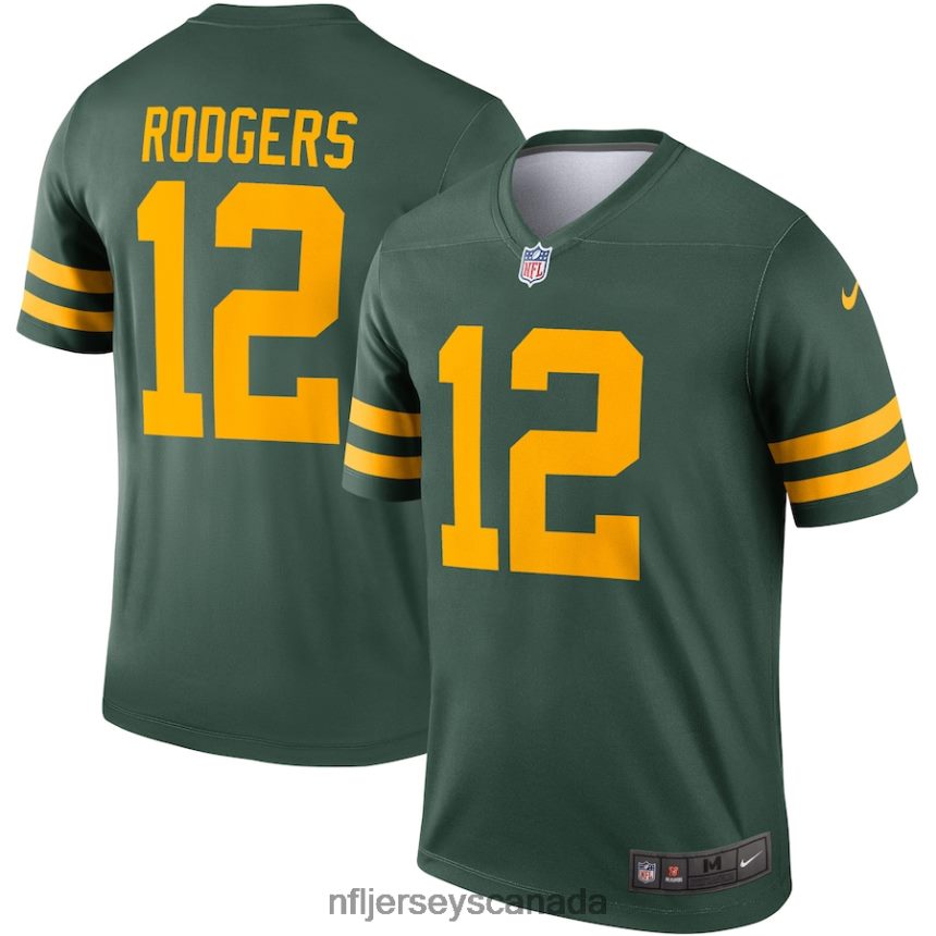 Men Green Bay Packers Aaron Rodgers Nike Green Alternate Legend Player Jersey Clothing NFL TBXFR6725