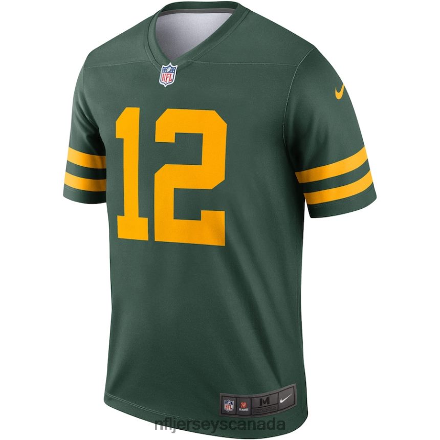 Men Green Bay Packers Aaron Rodgers Nike Green Alternate Legend Player Jersey Clothing NFL TBXFR6725