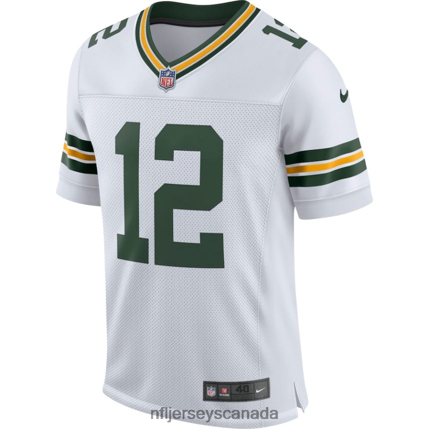 Men Green Bay Packers Aaron Rodgers Nike White Classic Elite Player Jersey Clothing NFL TBXFR61919