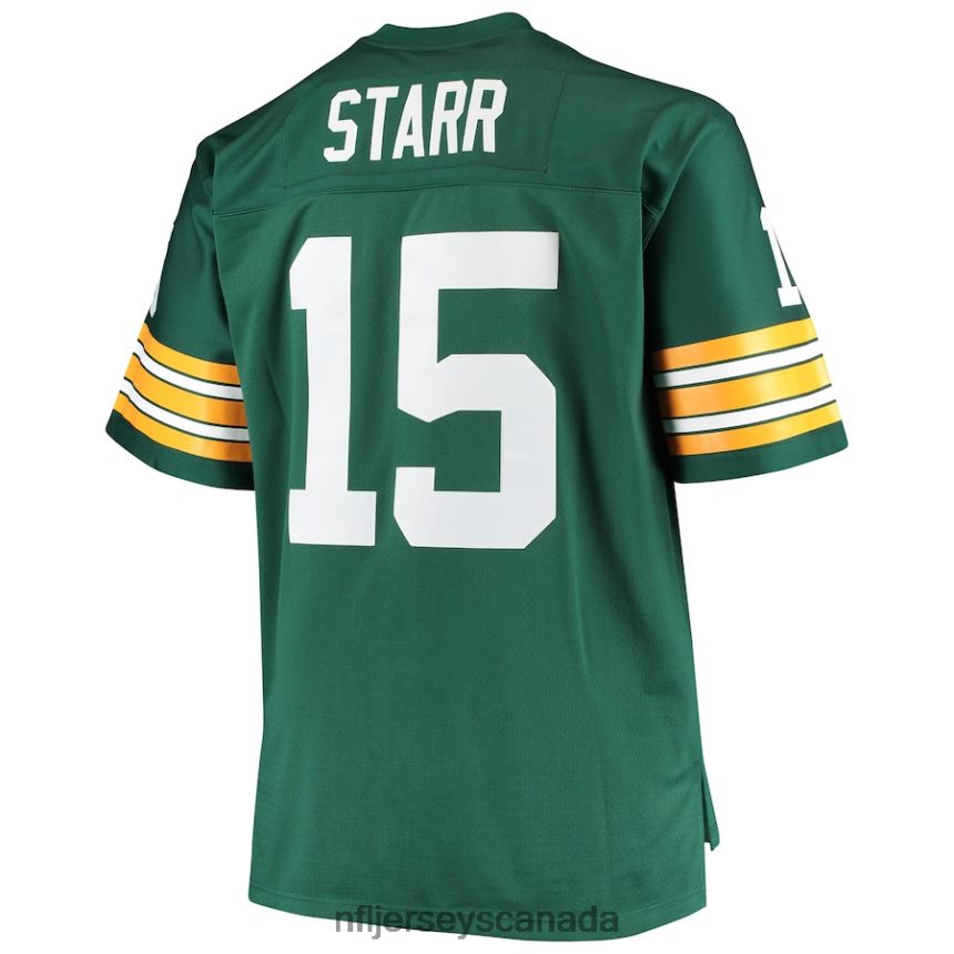 Men Green Bay Packers Bart Starr Mitchell  Ness Green Big  Tall 1968 Retired Player Replica Jersey Clothing NFL TBXFR61245