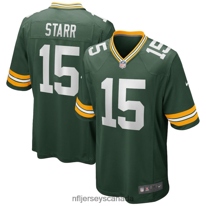Men Green Bay Packers Bart Starr Nike Green Game Retired Player Jersey Clothing NFL TBXFR6542