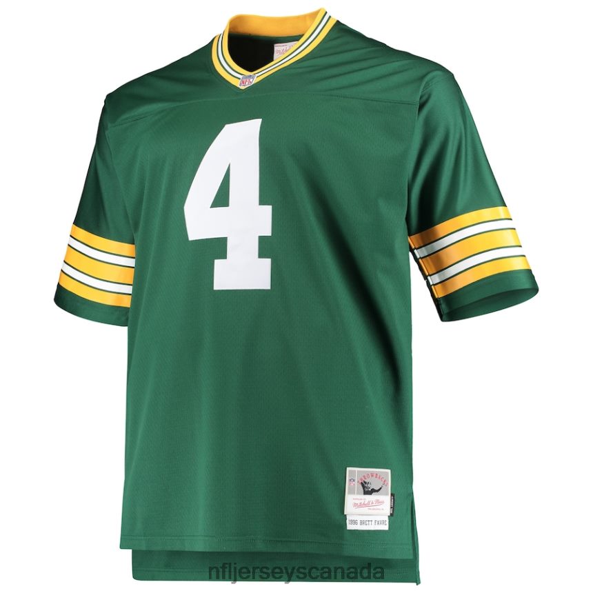 Men Green Bay Packers Brett Favre Mitchell  Ness Green Big  Tall 1996 Retired Player Replica Jersey Clothing NFL TBXFR6684
