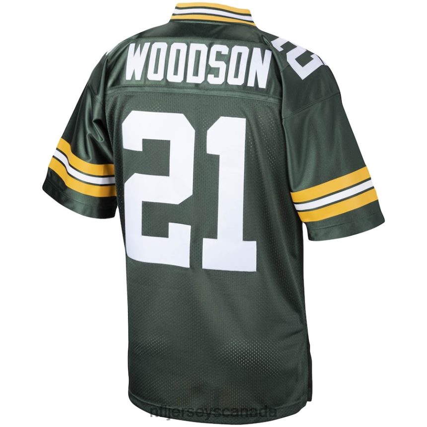 Men Green Bay Packers Charles Woodson Mitchell  Ness Green 2010 Authentic Throwback Retired Player Jersey Clothing NFL TBXFR63699