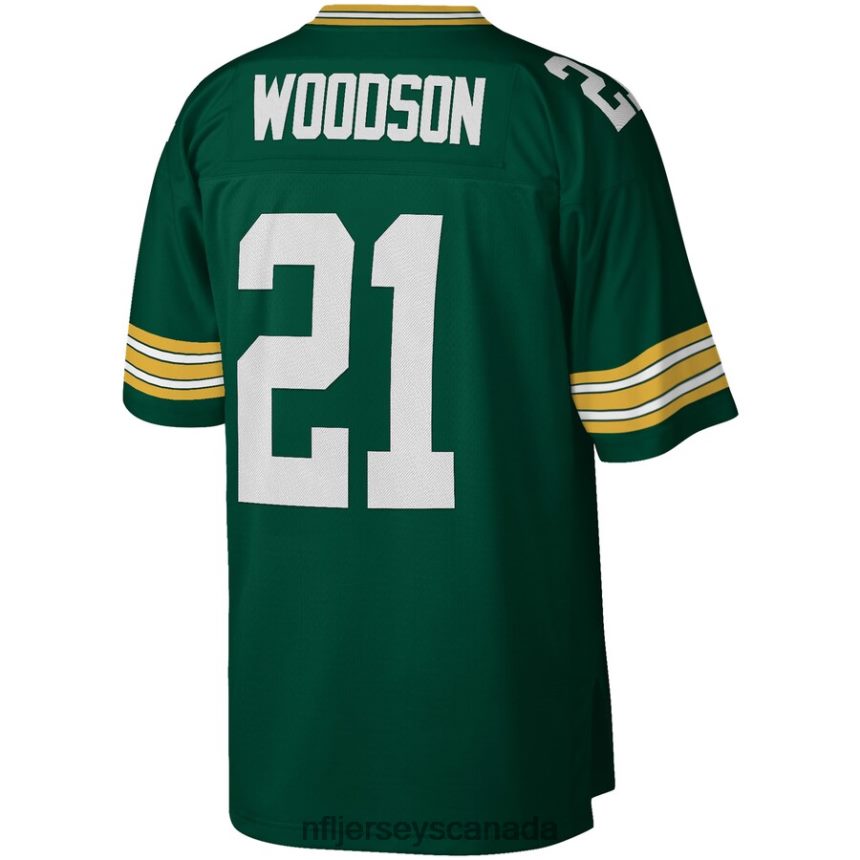 Men Green Bay Packers Charles Woodson Mitchell  Ness Green 2010 Legacy Replica Jersey Clothing NFL TBXFR6940