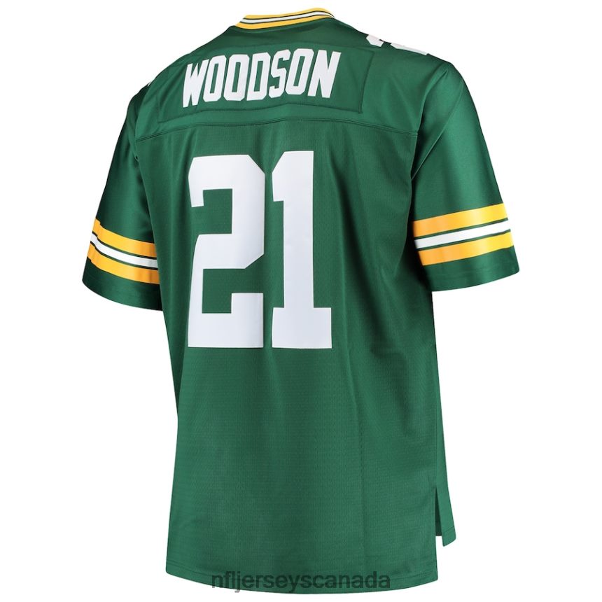 Men Green Bay Packers Charles Woodson Mitchell  Ness Green Big  Tall 2010 Retired Player Replica Jersey Clothing NFL TBXFR63429