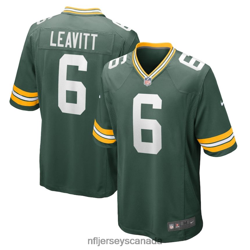 Men Green Bay Packers Dallin Leavitt Nike Green Game Player Jersey Clothing NFL TBXFR64361