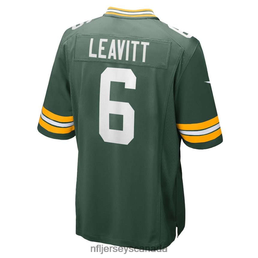 Men Green Bay Packers Dallin Leavitt Nike Green Game Player Jersey Clothing NFL TBXFR64361