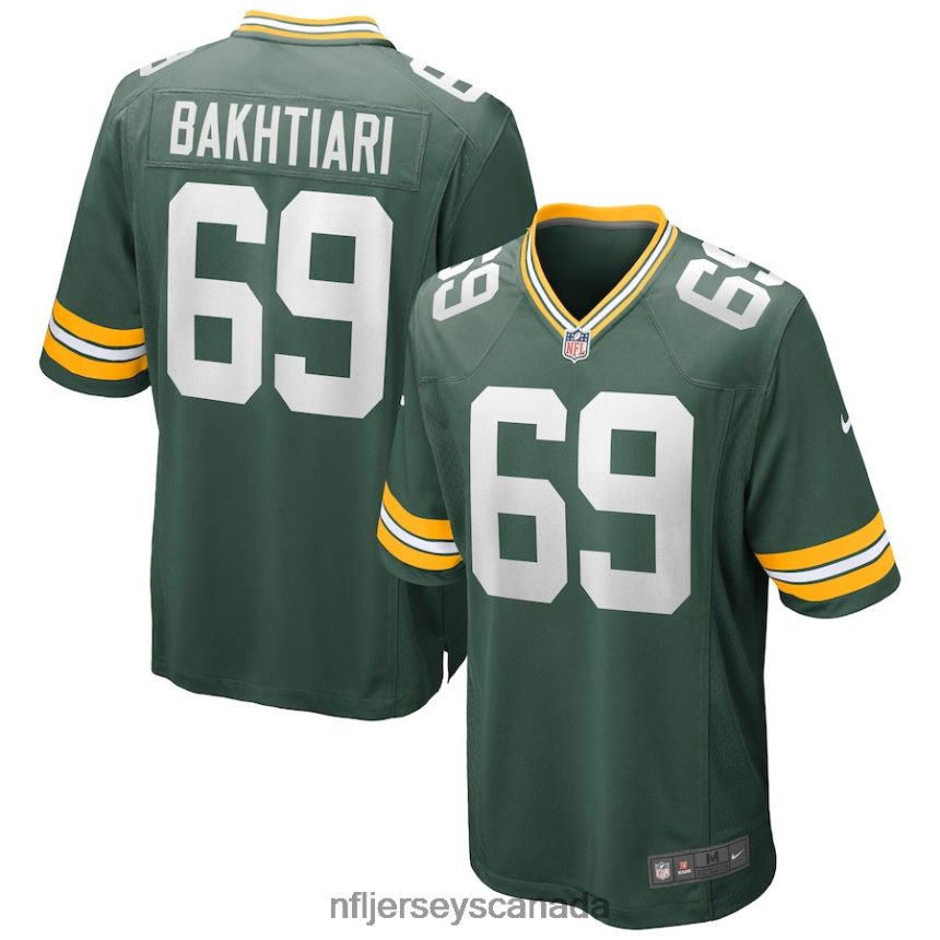 Men Green Bay Packers David Bakhtiari Nike Green Game Jersey Clothing NFL TBXFR63431