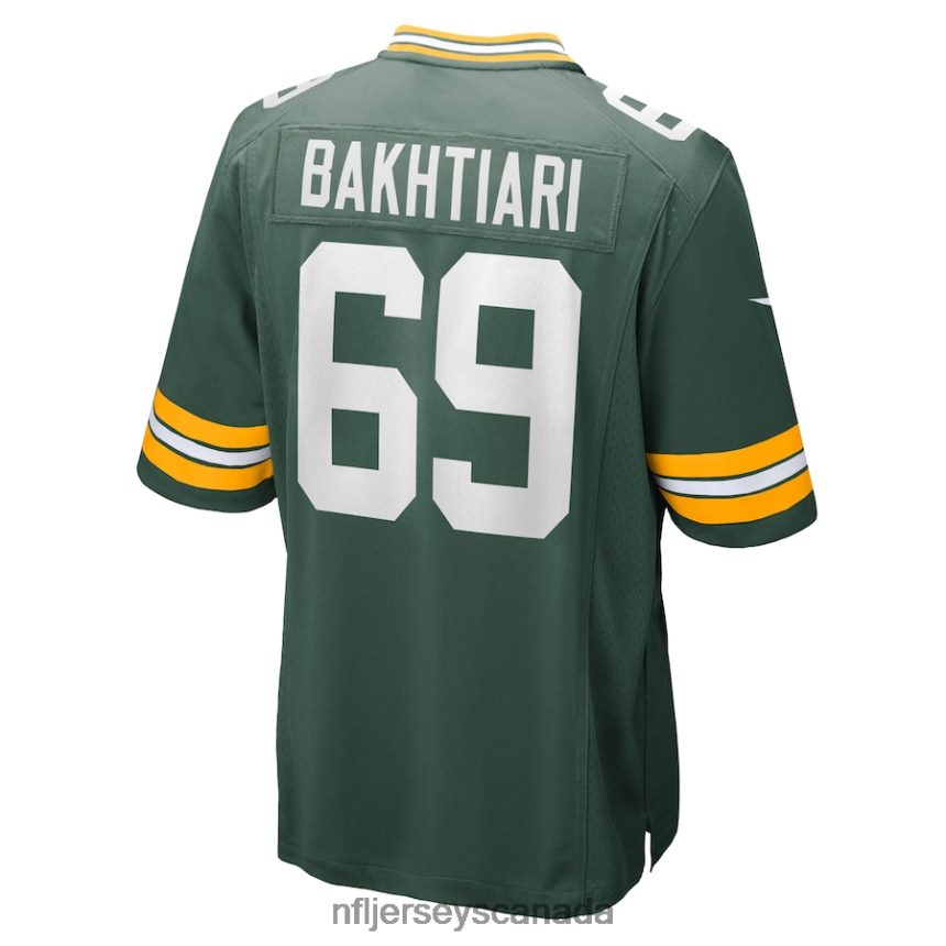 Men Green Bay Packers David Bakhtiari Nike Green Game Jersey Clothing NFL TBXFR63431